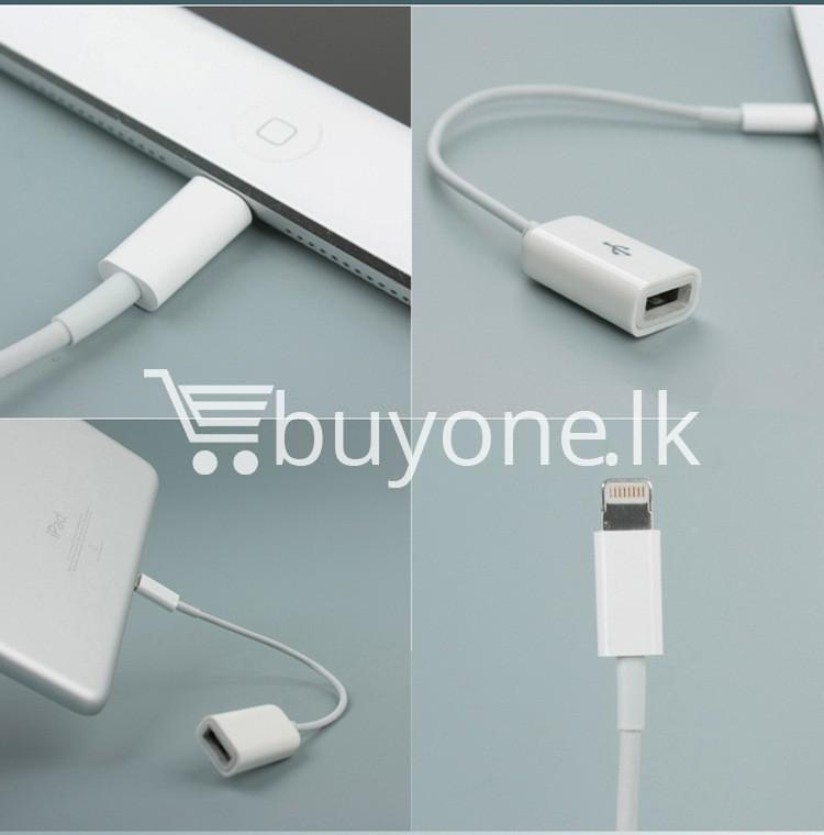 lightning to usb otg cable for iphone 55s6 ipad 4 and ipad mini mobile store special best offer buy one lk sri lanka 14645 - Lightning to USB OTG Cable for iphone 5/5s/6 iPad 4 and iPad Mini