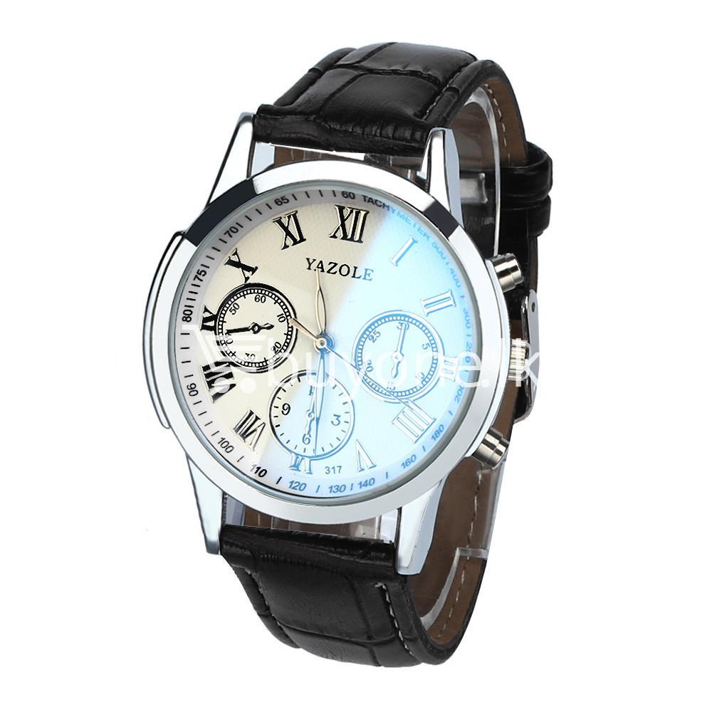 luxury fashion mens blue ray glass quartz analog watch men watches special best offer buy one lk sri lanka 10951 1 - Luxury Fashion Mens Blue Ray Glass Quartz Analog Watch