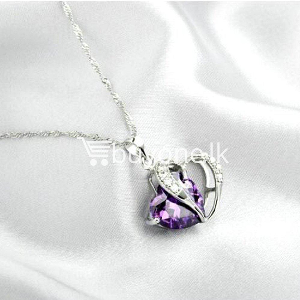 new crystal pendant necklaces heart chain valentine gifts jewelry store special best offer buy one lk sri lanka 11945 - New Crystal Pendant Necklaces Heart Chain Valentine Gifts