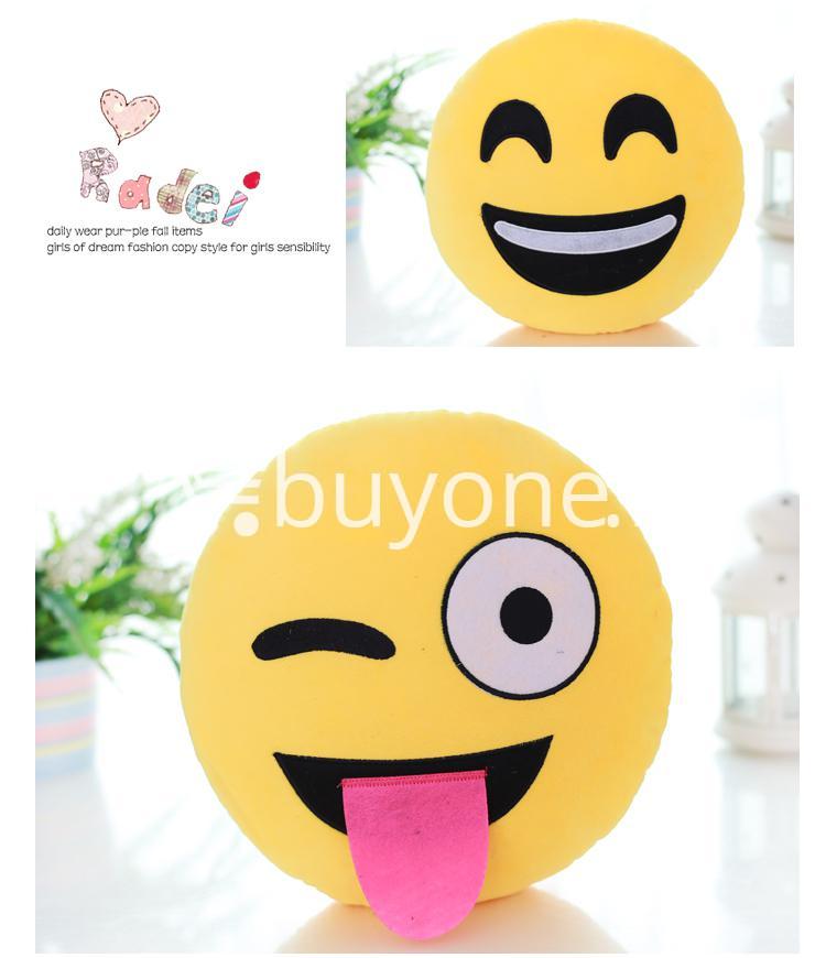 soft emotional smiley yellow round cushion pillow home and kitchen special best offer buy one lk sri lanka 10753 - Soft Emotional Smiley Yellow Round Cushion Pillow