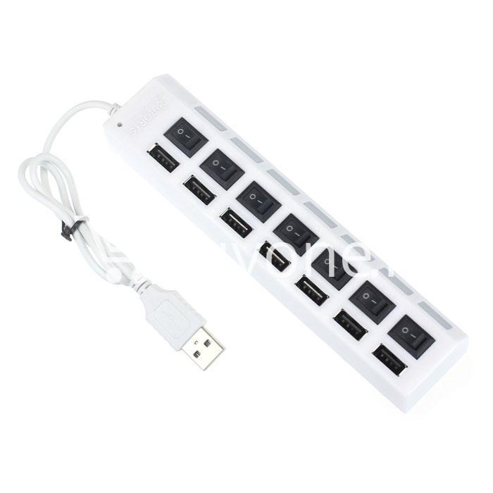 7 ports led usb high speed hub with power switch for laptop computer mobile phone accessories special best offer buy one lk sri lanka 03050 1 - 7 Ports LED USB High Speed Hub With Power Switch for Laptop Computer