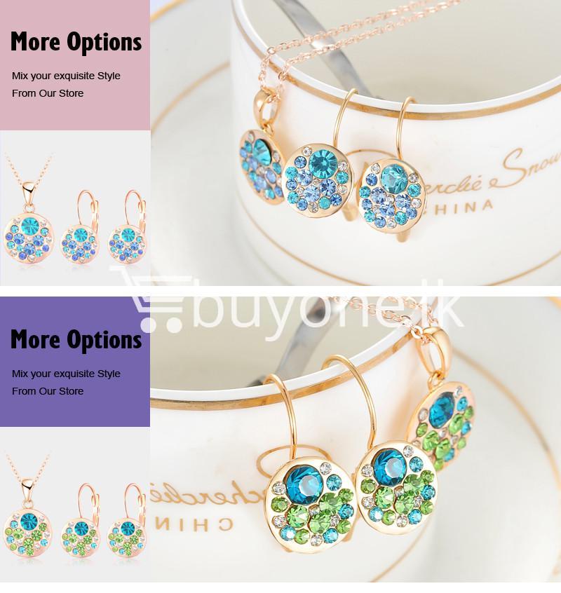 2016 new 18k rose gold plated pendantearrings jewelry set jewelry sets special best offer buy one lk sri lanka 63911 1 - 2016 New 18K Rose Gold Plated Pendant/Earrings Jewelry Set