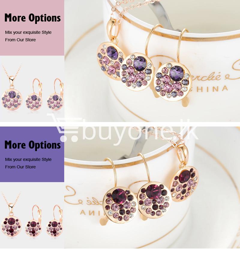 2016 new 18k rose gold plated pendantearrings jewelry set jewelry sets special best offer buy one lk sri lanka 63914 - 2016 New 18K Rose Gold Plated Pendant/Earrings Jewelry Set