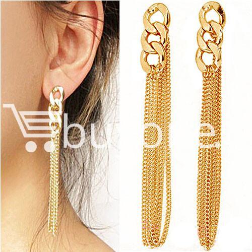 new fashion women gold plated drop earrings earrings special best offer buy one lk sri lanka 62173 1 - New Fashion Women Gold Plated Drop Earrings