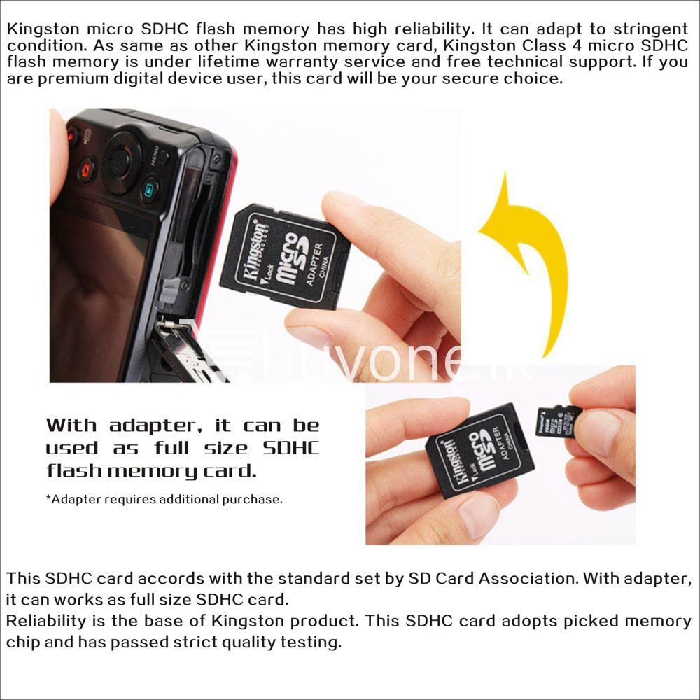 8gb kingston micro sd card memory card with adapter mobile phone accessories special best offer buy one lk sri lanka 24564 - 8GB Kingston Micro SD Card Memory Card with Adapter