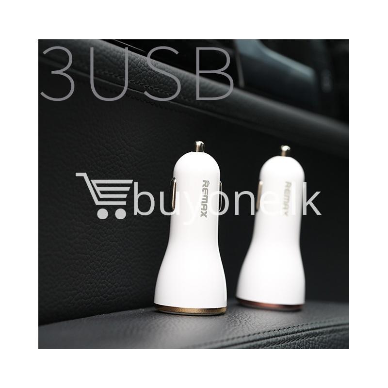 original remax dolfin triple ports usb car charger for iphone ipad samsung htc mobile phone accessories special best offer buy one lk sri lanka 26485 - Original Remax Dolfin Triple Ports USB Car Charger For iPhone iPad Samsung HTC