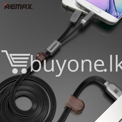 remax micro usb cable to lighting gemini transfer for android iphone 6 5s charge at same time mobile store special best offer buy one lk sri lanka 28175 - Remax Micro USB Cable to Lighting Gemini Transfer For Android iPhone 6 5S Charge At Same Time