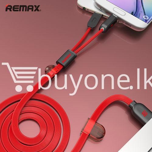 remax micro usb cable to lighting gemini transfer for android iphone 6 5s charge at same time mobile store special best offer buy one lk sri lanka 28177 - Remax Micro USB Cable to Lighting Gemini Transfer For Android iPhone 6 5S Charge At Same Time