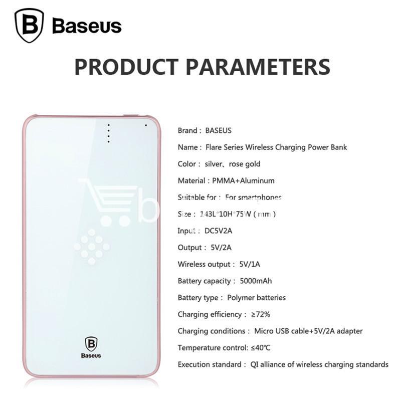 baseus wireless charging base with fast charger power bank 5000mah for iphone samsung htc mi mobile phones mobile phone accessories special best offer buy one lk sri lanka 74390 - BASEUS Wireless Charging Base with Fast Charger Power Bank 5000mAh For iPhone Samsung HTC MI Mobile Phones