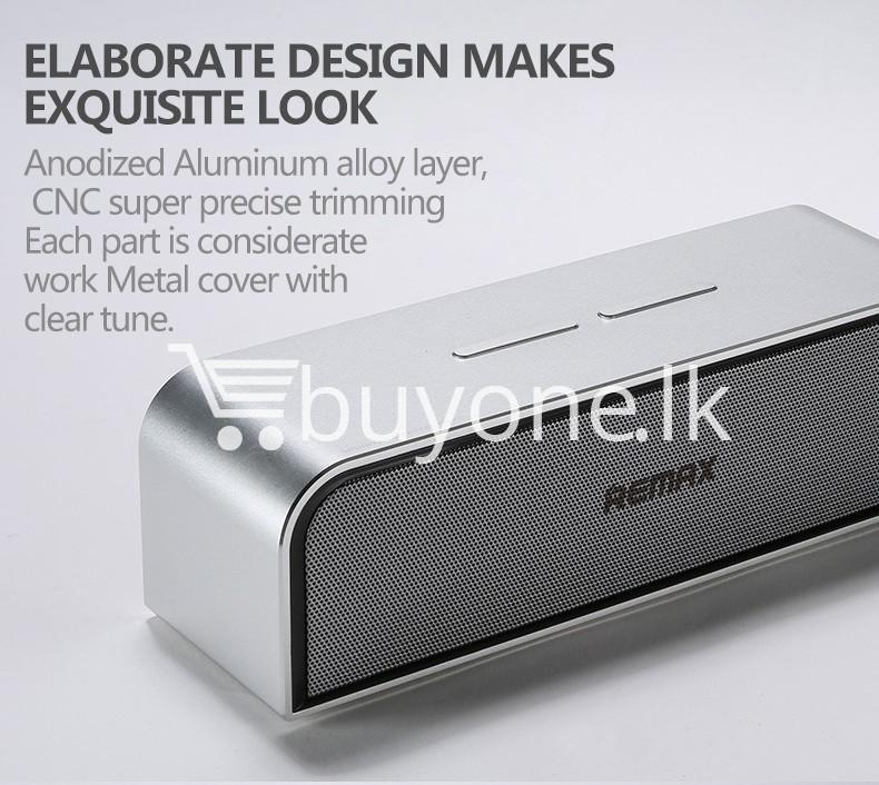 remax rb m8 portable aluminum wireless bluetooth 4.0 speakers with clear bass computer accessories special best offer buy one lk sri lanka 57644 - REMAX RB-M8 Portable Aluminum Wireless Bluetooth 4.0 Speakers with Clear Bass