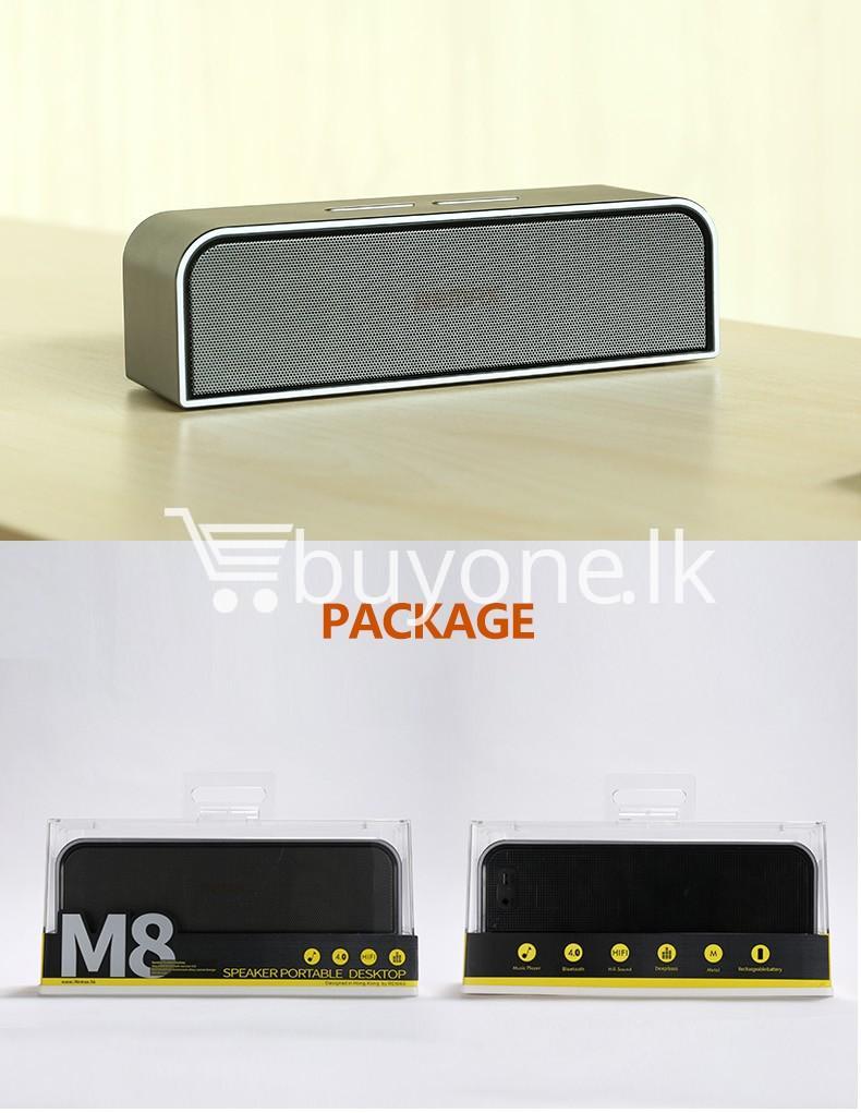remax rb m8 portable aluminum wireless bluetooth 4.0 speakers with clear bass computer accessories special best offer buy one lk sri lanka 57654 - REMAX RB-M8 Portable Aluminum Wireless Bluetooth 4.0 Speakers with Clear Bass