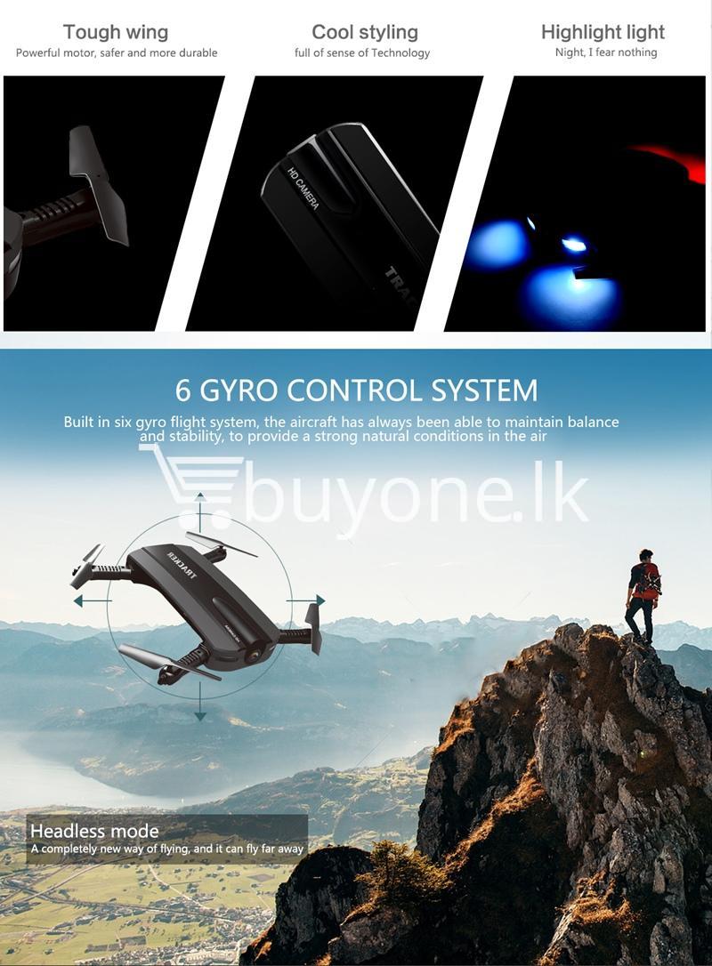 mini selfie tracker foldable pocket rc quadcopter drone altitude hold fpv with wifi camera mobile store special best offer buy one lk sri lanka 30764 - Mini Selfie Tracker Foldable Pocket RC Quadcopter Drone Altitude Hold FPV with WIFI Camera