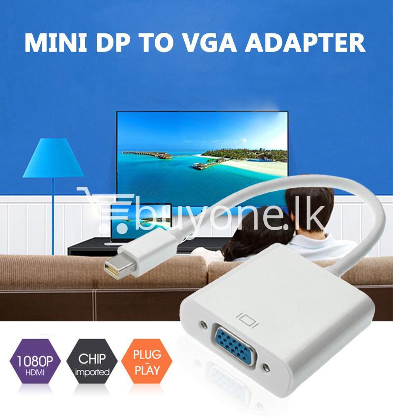 mini displayport thunderbolt to vga converter 1080p cables for macbook imac more computer accessories special best offer buy one lk sri lanka 43909 - Mini Displayport Thunderbolt To VGA Converter 1080P Cables For Macbook, iMac, More