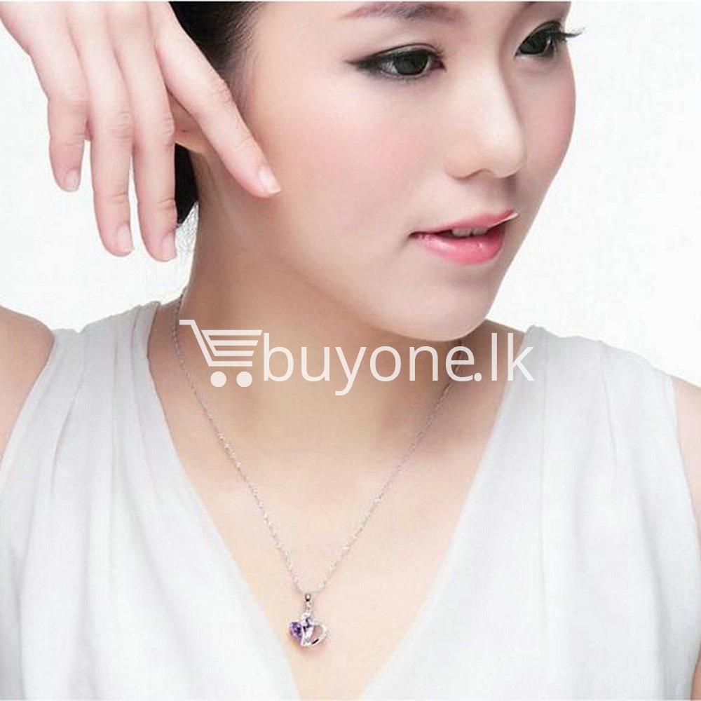 new crystal pendant necklaces heart chain valentine gifts jewelry store special best offer buy one lk sri lanka 11945 1 - New Crystal Pendant Necklaces Heart Chain Valentine Gifts