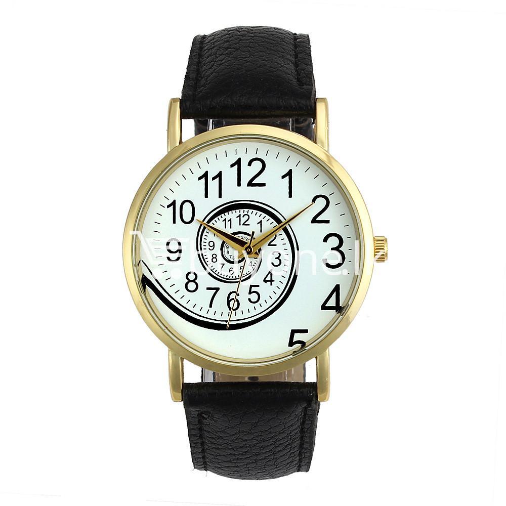 spiral design pattern quartz wrist watch watch store special best offer buy one lk sri lanka 09055 1 - Spiral Design Pattern Quartz Wrist Watch