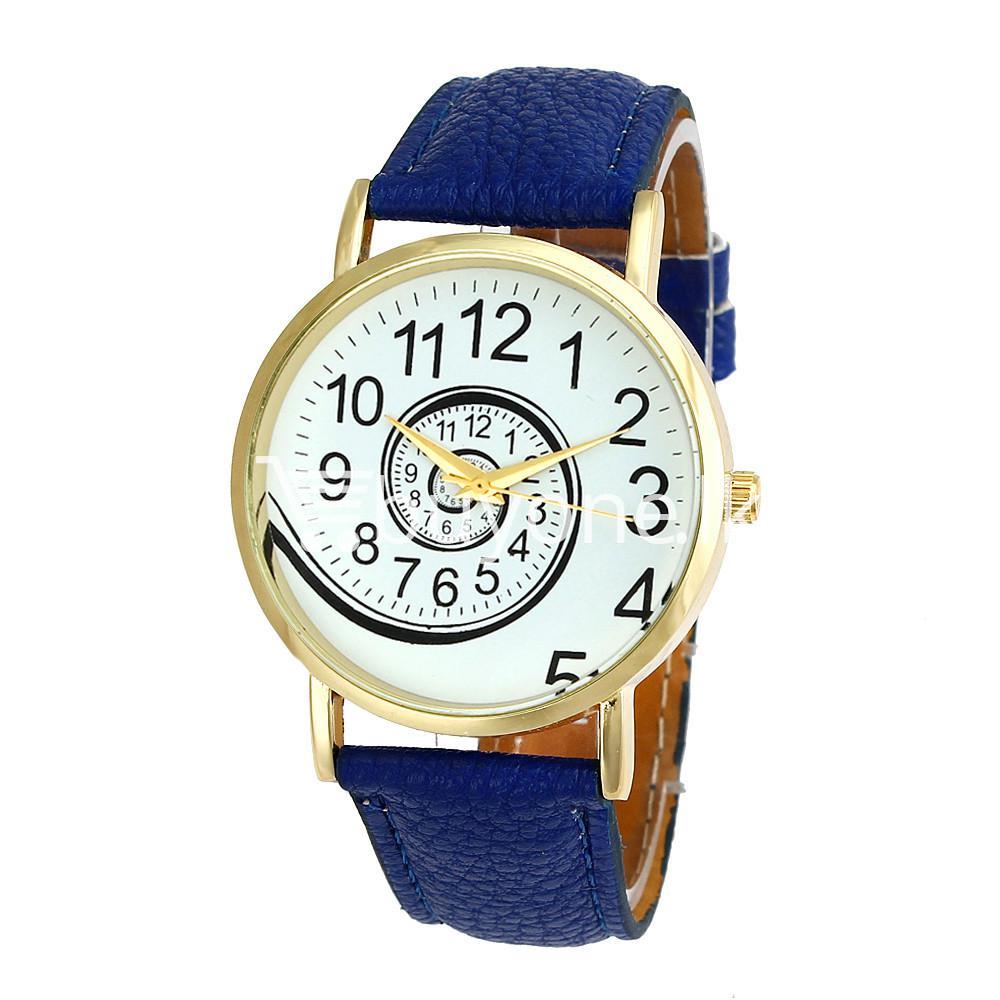 spiral design pattern quartz wrist watch watch store special best offer buy one lk sri lanka 09058 1 - Spiral Design Pattern Quartz Wrist Watch