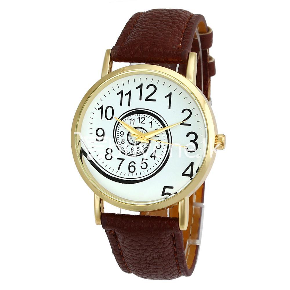 spiral design pattern quartz wrist watch watch store special best offer buy one lk sri lanka 09060 - Spiral Design Pattern Quartz Wrist Watch