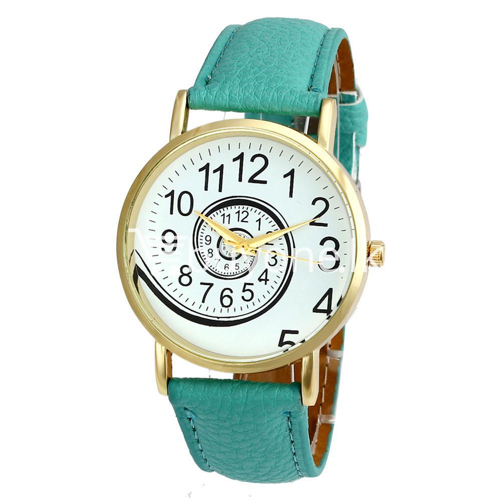 spiral design pattern quartz wrist watch watch store special best offer buy one lk sri lanka 09062 - Spiral Design Pattern Quartz Wrist Watch