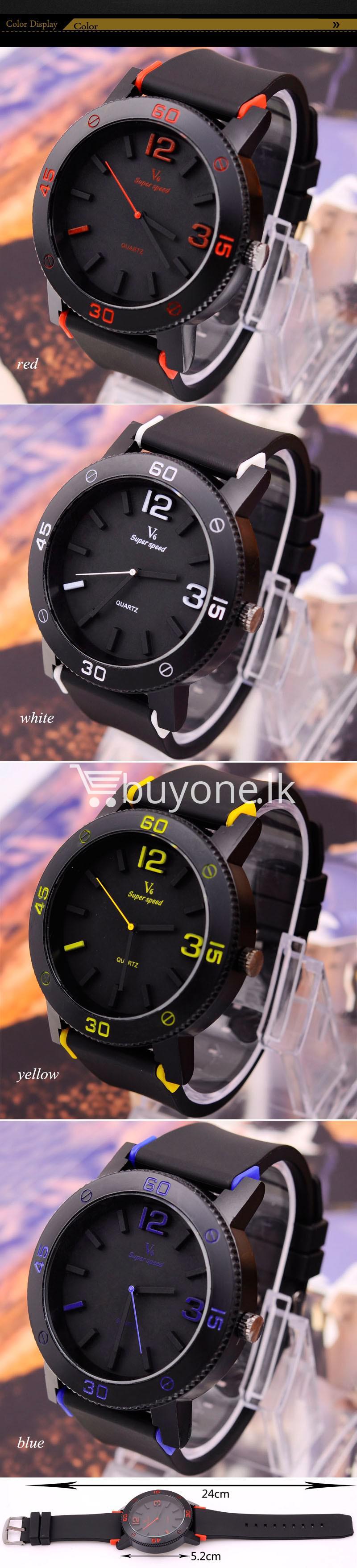v6 brand fashion quartz sports watches men watches special best offer buy one lk sri lanka 24902 - V6 Brand Fashion Quartz Sports Watches