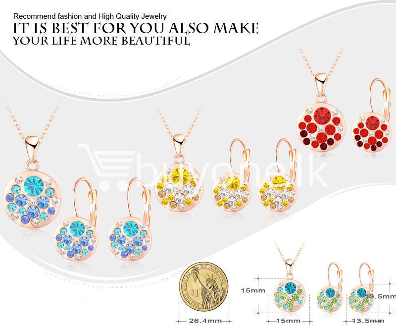 2016 new 18k rose gold plated pendantearrings jewelry set jewelry sets special best offer buy one lk sri lanka 63910 1 - 2016 New 18K Rose Gold Plated Pendant/Earrings Jewelry Set