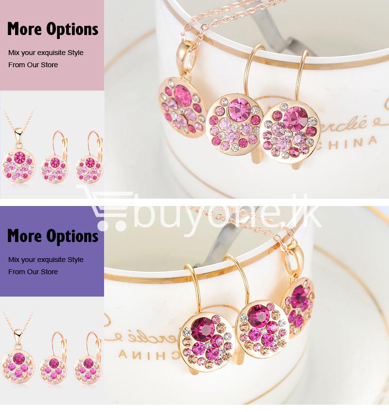 2016 new 18k rose gold plated pendantearrings jewelry set jewelry sets special best offer buy one lk sri lanka 63913 - 2016 New 18K Rose Gold Plated Pendant/Earrings Jewelry Set