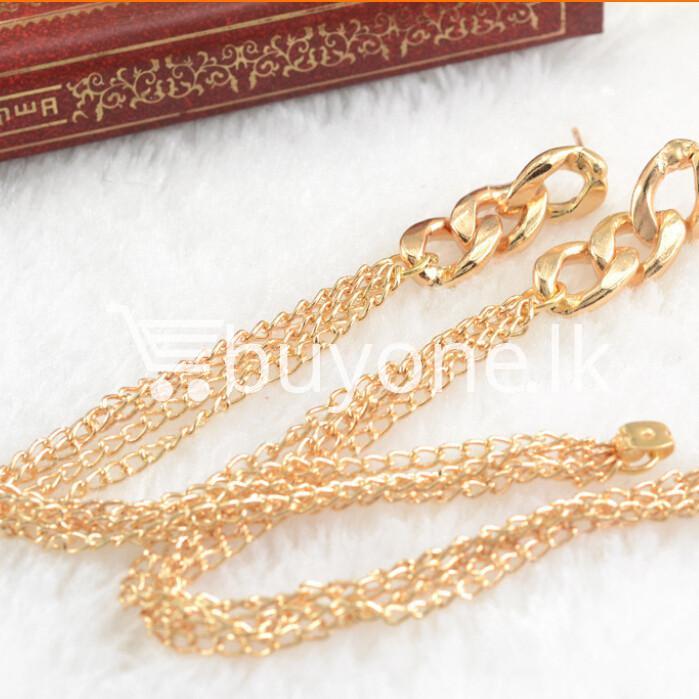 new fashion women gold plated drop earrings earrings special best offer buy one lk sri lanka 62175 - New Fashion Women Gold Plated Drop Earrings