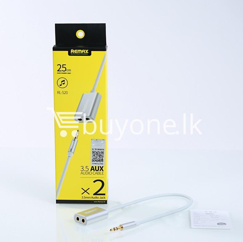 original remax 3.5mm aux cable plug audio wire jack mobile phone accessories special best offer buy one lk sri lanka 25945 - Original Remax 3.5mm AUX Cable Plug Audio Wire Jack