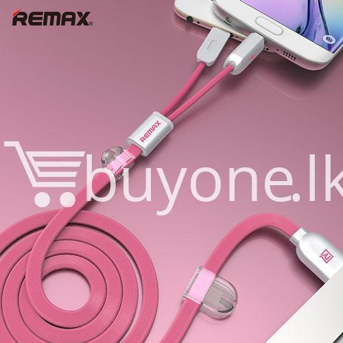 remax micro usb cable to lighting gemini transfer for android iphone 6 5s charge at same time mobile store special best offer buy one lk sri lanka 28178 - Remax Micro USB Cable to Lighting Gemini Transfer For Android iPhone 6 5S Charge At Same Time