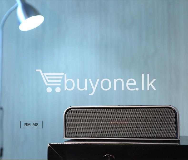 remax rb m8 portable aluminum wireless bluetooth 4.0 speakers with clear bass computer accessories special best offer buy one lk sri lanka 57651 - REMAX RB-M8 Portable Aluminum Wireless Bluetooth 4.0 Speakers with Clear Bass