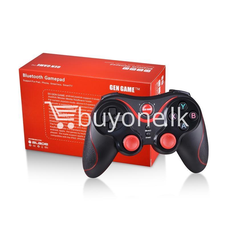 gen game s5 wireless bluetooth controller gamepad for ios android os phone tablet pc smart tv with holder special best offer buy one lk sri lanka 00580 - GEN GAME S5 Wireless Bluetooth Controller Gamepad For IOS Android OS Phone Tablet PC Smart TV With Holder