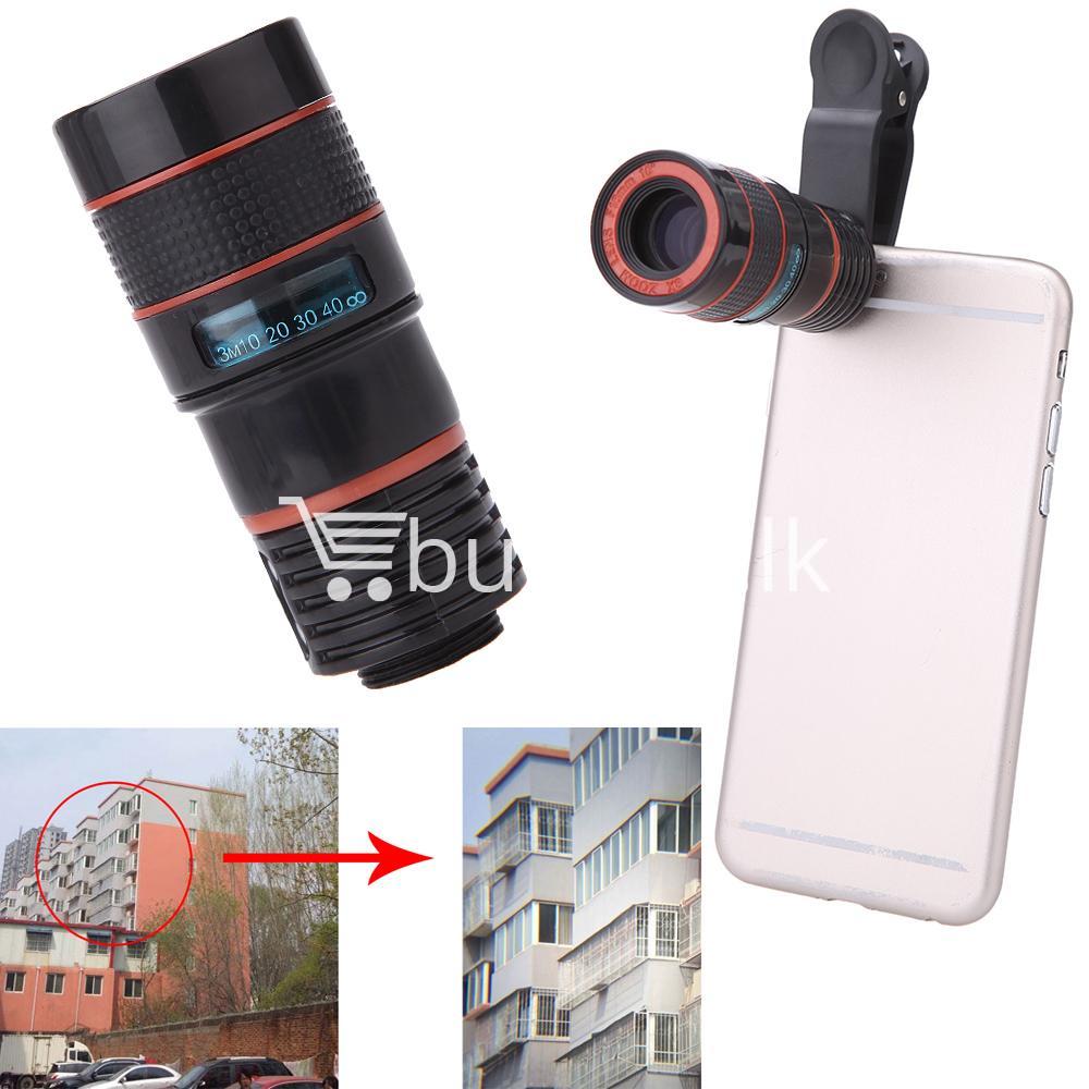 universal special design 8x zoom phone lens telephoto camera lens for iphone samsung htc xiaomi mobile phone accessories special best offer buy one lk sri lanka 22875 - Universal Special Design 8X Zoom Phone Lens Telephoto Camera Lens For iPhone Samsung HTC Xiaomi
