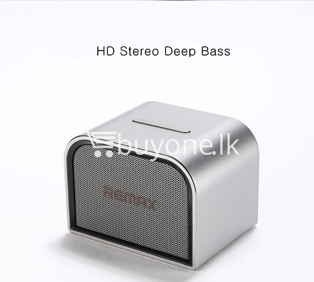 remax m8 mini desktop bluetooth 4.0 speaker deep bass aluminum mobile phone accessories special best offer buy one lk sri lanka 60118 - Remax M8 Mini Desktop Bluetooth 4.0 Speaker Deep Bass Aluminum