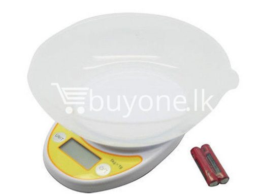 portable electronic kitchen scale lcd display digital with bowl for sale sri lanka brand new buyone lk send gift offers 6 510x383 - Portable Electronic Kitchen Scale LCD Display Digital with Bowl