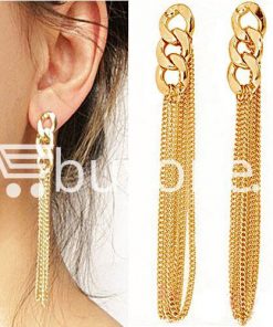 new fashion women gold plated drop earrings earrings special best offer buy one lk sri lanka 62171 247x296 - New Fashion Women Gold Plated Drop Earrings