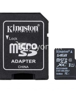 64gb kingston micro sd card tf class10 memory card with warranty mobile phone accessories special best offer buy one lk sri lanka 24039 247x296 - 64GB Kingston Micro SD Card TF Class10 Memory Card with Warranty