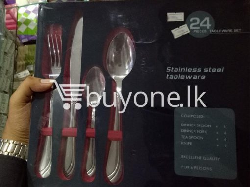 24 pieces tableware set stainless steel tableware home and kitchen special best offer buy one lk sri lanka 99648 510x383 - 24 Pieces Tableware Set - Stainless Steel Tableware