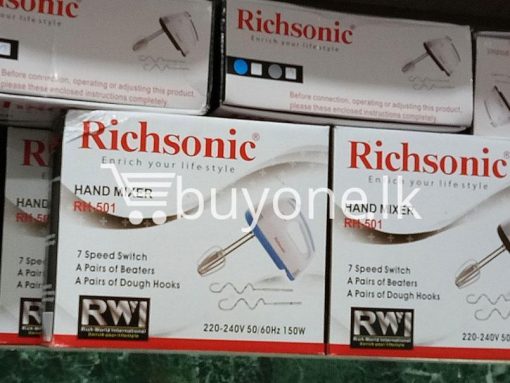 richsonic enrich your lifestyle hand mixer with 7 speed switch rh 501 home and kitchen special best offer buy one lk sri lanka 99431 510x383 - Richsonic Enrich your lifestyle Hand Mixer with 7 Speed Switch RH-501