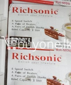 richsonic enrich your lifestyle hand mixer with stand self rotating bowl rh 502b home and kitchen special best offer buy one lk sri lanka 99508 247x296 - Richsonic Enrich your lifestyle Hand Mixer with Stand & Self-Rotating Bowl RH-502B