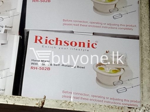 richsonic enrich your lifestyle hand mixer with stand self rotating bowl rh 502b home and kitchen special best offer buy one lk sri lanka 99510 510x383 - Richsonic Enrich your lifestyle Hand Mixer with Stand & Self-Rotating Bowl RH-502B