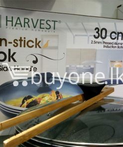the harvest premium homeware 30cm non stick wok with side handle home and kitchen special best offer buy one lk sri lanka 99586 247x296 - The Harvest Premium Homeware-30cm Non Stick Wok with Side Handle
