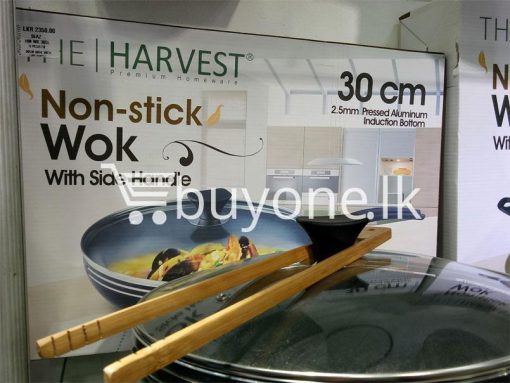 the harvest premium homeware 30cm non stick wok with side handle home and kitchen special best offer buy one lk sri lanka 99586 510x383 - The Harvest Premium Homeware-30cm Non Stick Wok with Side Handle