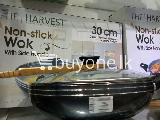 the harvest premium homeware 30cm non stick wok with side handle home and kitchen special best offer buy one lk sri lanka 99590 510x383 - The Harvest Premium Homeware-30cm Non Stick Wok with Side Handle