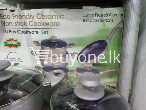 the harvest premium homeware eco friendly ceramic non stick 10pc cookware set home and kitchen special best offer buy one lk sri lanka 99568 510x383 - The Harvest Premium Homeware-Eco Friendly Ceramic Non-Stick 10pc Cookware Set