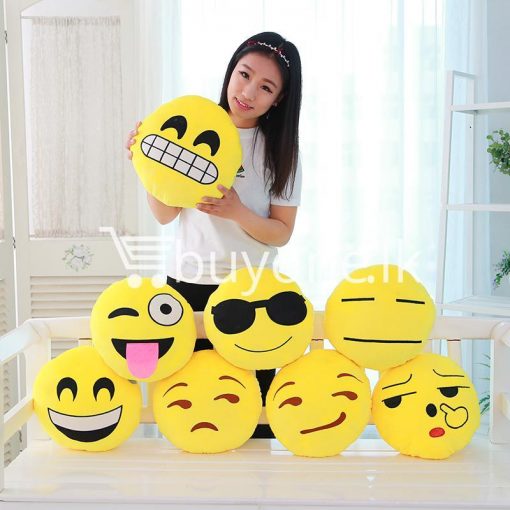 soft emotional smiley yellow round cushion pillow home and kitchen special best offer buy one lk sri lanka 10745 1 510x510 - Soft Emotional Smiley Yellow Round Cushion Pillow