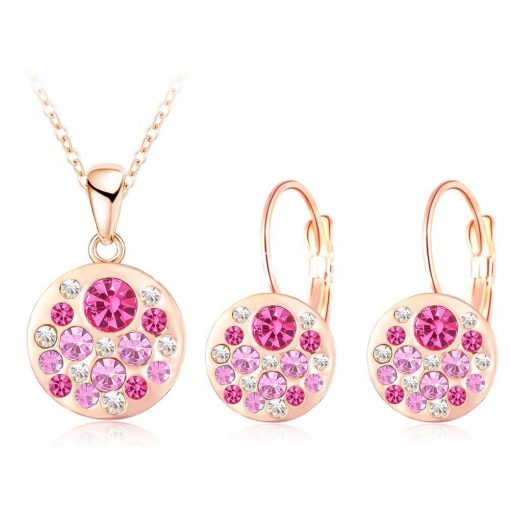 2016 new 18k rose gold plated pendantearrings jewelry set jewelry sets special best offer buy one lk sri lanka 63908 510x510 - 2016 New 18K Rose Gold Plated Pendant/Earrings Jewelry Set