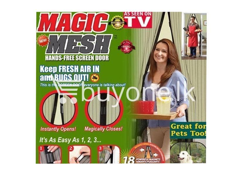 Magnetic Magic Mesh Hands Free Screen Door As Seen On Tv