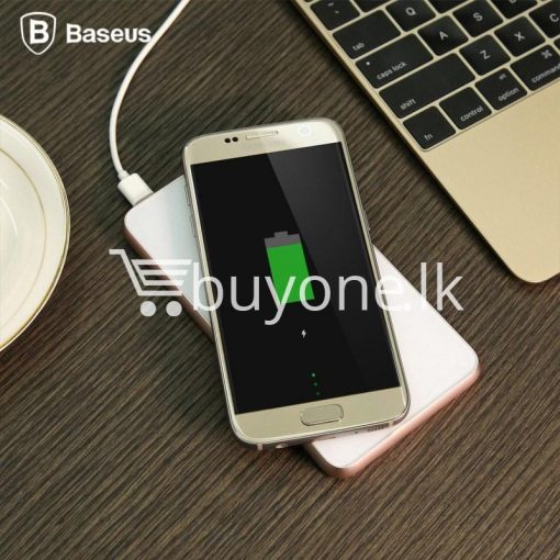 baseus wireless charging base with fast charger power bank 5000mah for iphone samsung htc mi mobile phones mobile phone accessories special best offer buy one lk sri lanka 74388 510x510 - BASEUS Wireless Charging Base with Fast Charger Power Bank 5000mAh For iPhone Samsung HTC MI Mobile Phones