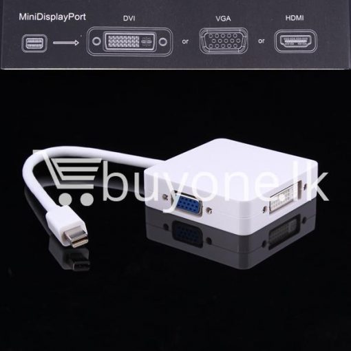 mini 3 in1 display port to hdmi vga dvi converter adapter for apple macbook imac hdmi digital cables computer store special best offer buy one lk sri lanka 65805 510x510 - Mini 3 in1 Display Port to HDMI VGA DVI Converter Adapter for Apple MacBook iMac HDMI Digital Cables
