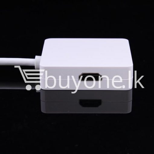 mini 3 in1 display port to hdmi vga dvi converter adapter for apple macbook imac hdmi digital cables computer store special best offer buy one lk sri lanka 65806 510x510 - Mini 3 in1 Display Port to HDMI VGA DVI Converter Adapter for Apple MacBook iMac HDMI Digital Cables