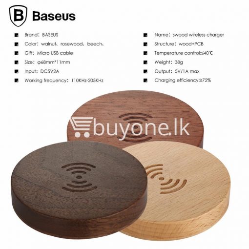 original baseus qi wireless charger for samsung iphone htc mi mobile phone accessories special best offer buy one lk sri lanka 73729 510x510 - Original Baseus Qi Wireless Charger for Samsung iPhone HTC Mi